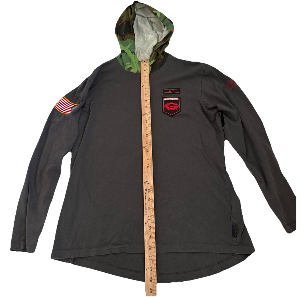 Nike Hoodie Men's Medium Georgia Bulldogs Military Long Sleeve On Field Camo USA - Picture 6 of 12
